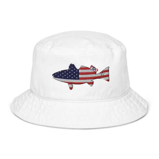 The Perfect Outdoor Companion: The Freedom Fin Redfish Patriot Organic Bucket Hat