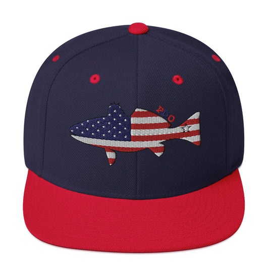 Freedom Fin Navy Blue Redfish Patriot Cap