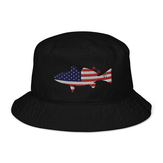 Freedom Fin Redfish Patriot Organic Bucket Hat