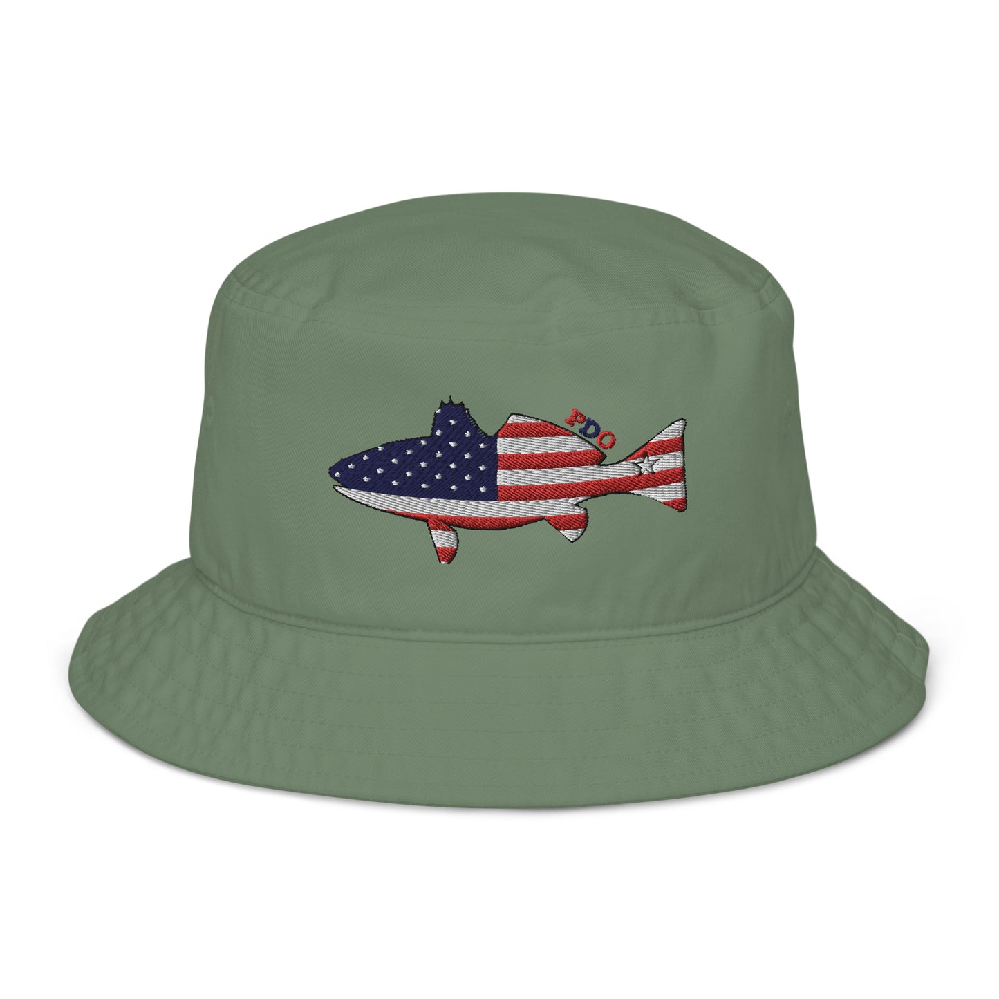 Freedom Fin Redfish Patriot Organic Bucket Hat