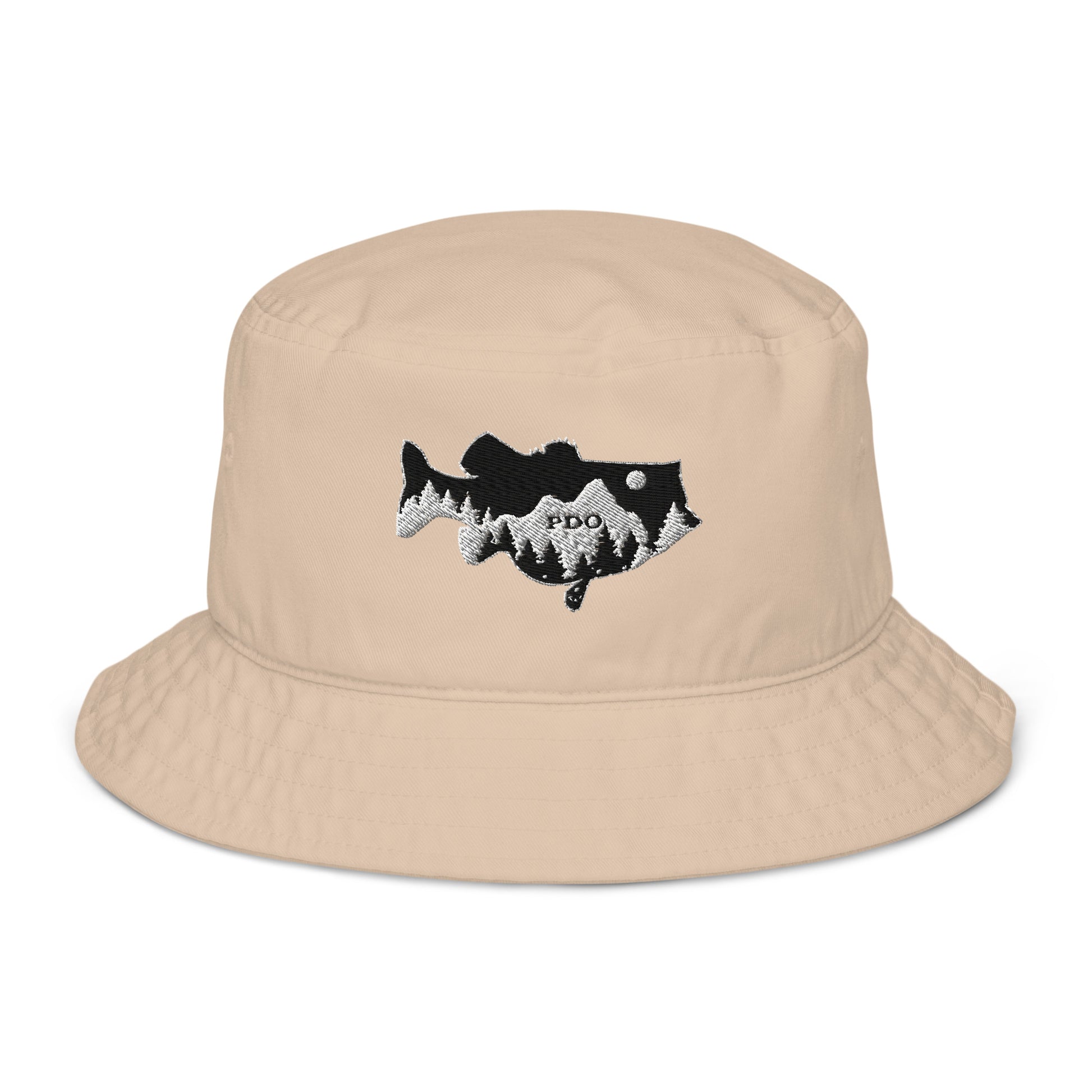 Bass Mountain Night Sky Organic Bucket Hat Tan