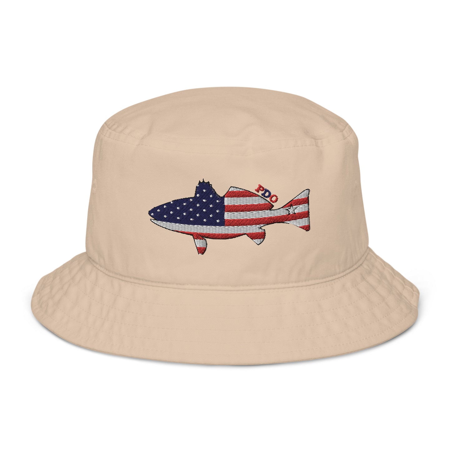 Freedom Fin Redfish Patriot Organic Bucket Hat