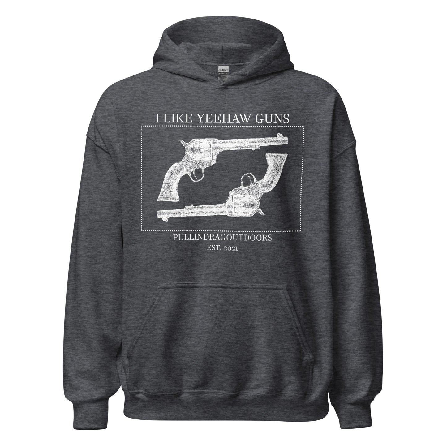 Big Iron Cowboy Revolver Enthusiast Hoodie