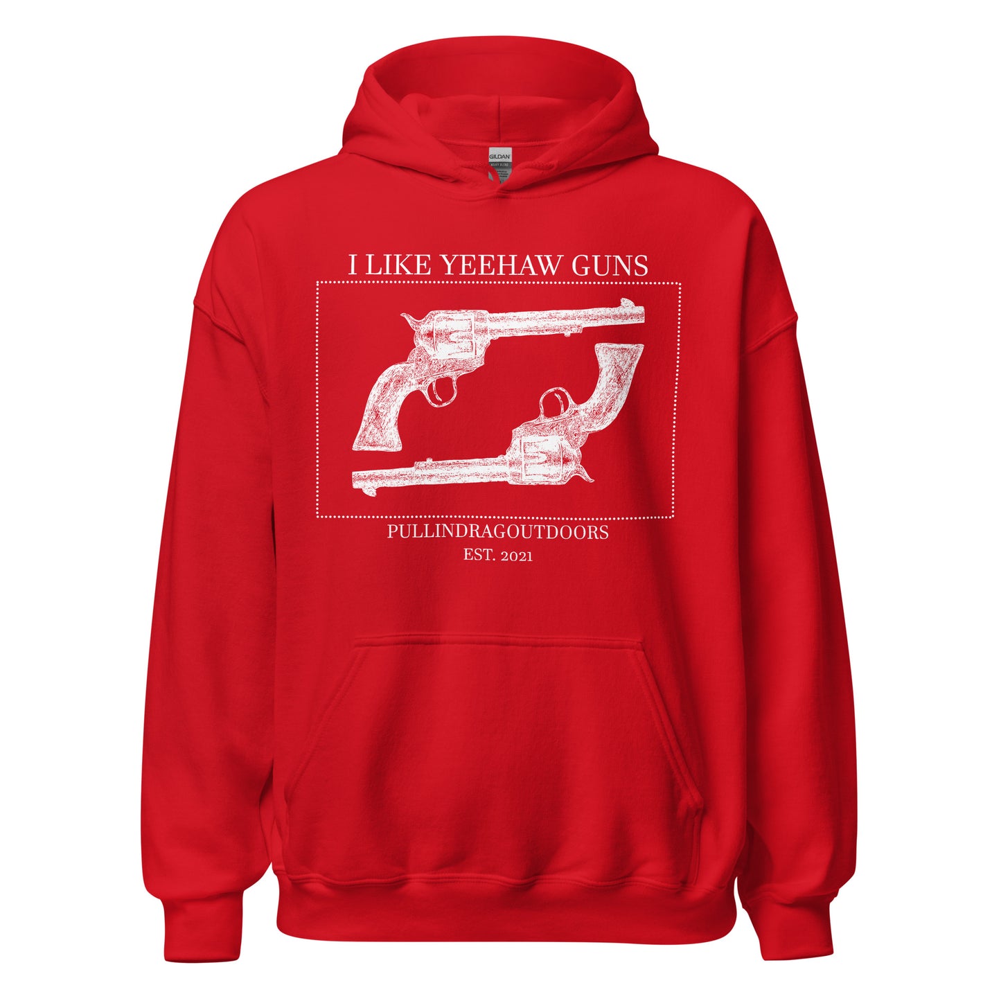 Big Iron Cowboy Revolver Enthusiast Hoodie